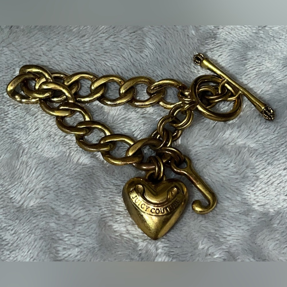 Vintage Juicy Couture Gold Charm Bracelet | Color: Gold